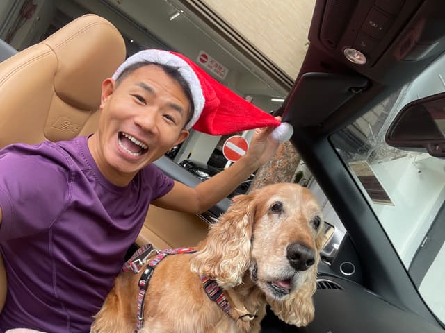 Christmas in the car!